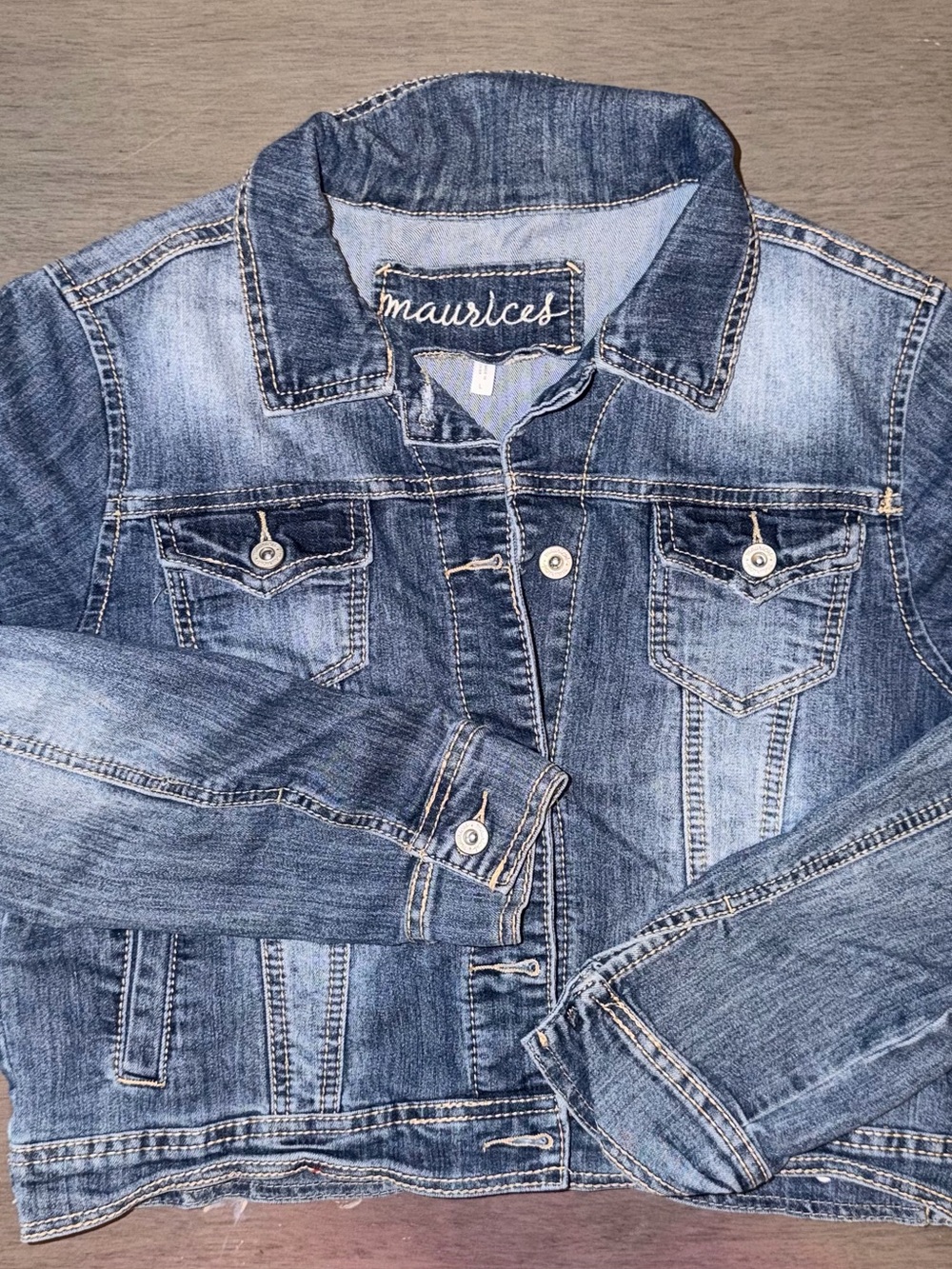 Maurices Blue Washed Denim Jean Jacket for Kids